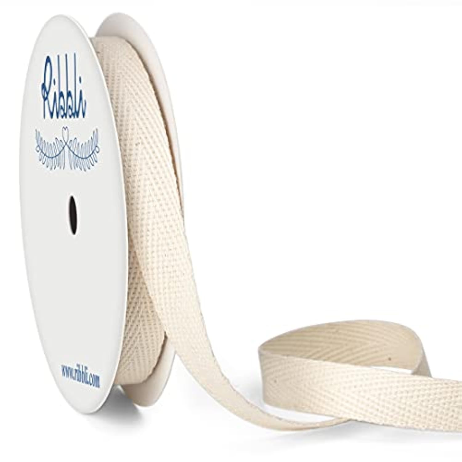 Cotton Twill Tape Ribbon, Herringbone Tape 1/2 Inch X 10 Yard Spool,Na