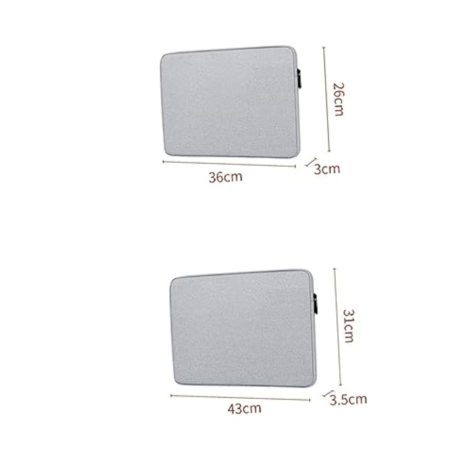 15Inch Sleeve Case, Grey Notebook Handbag, Waterproof And Non-Slip Carrying Bag For 15-Inch Universal