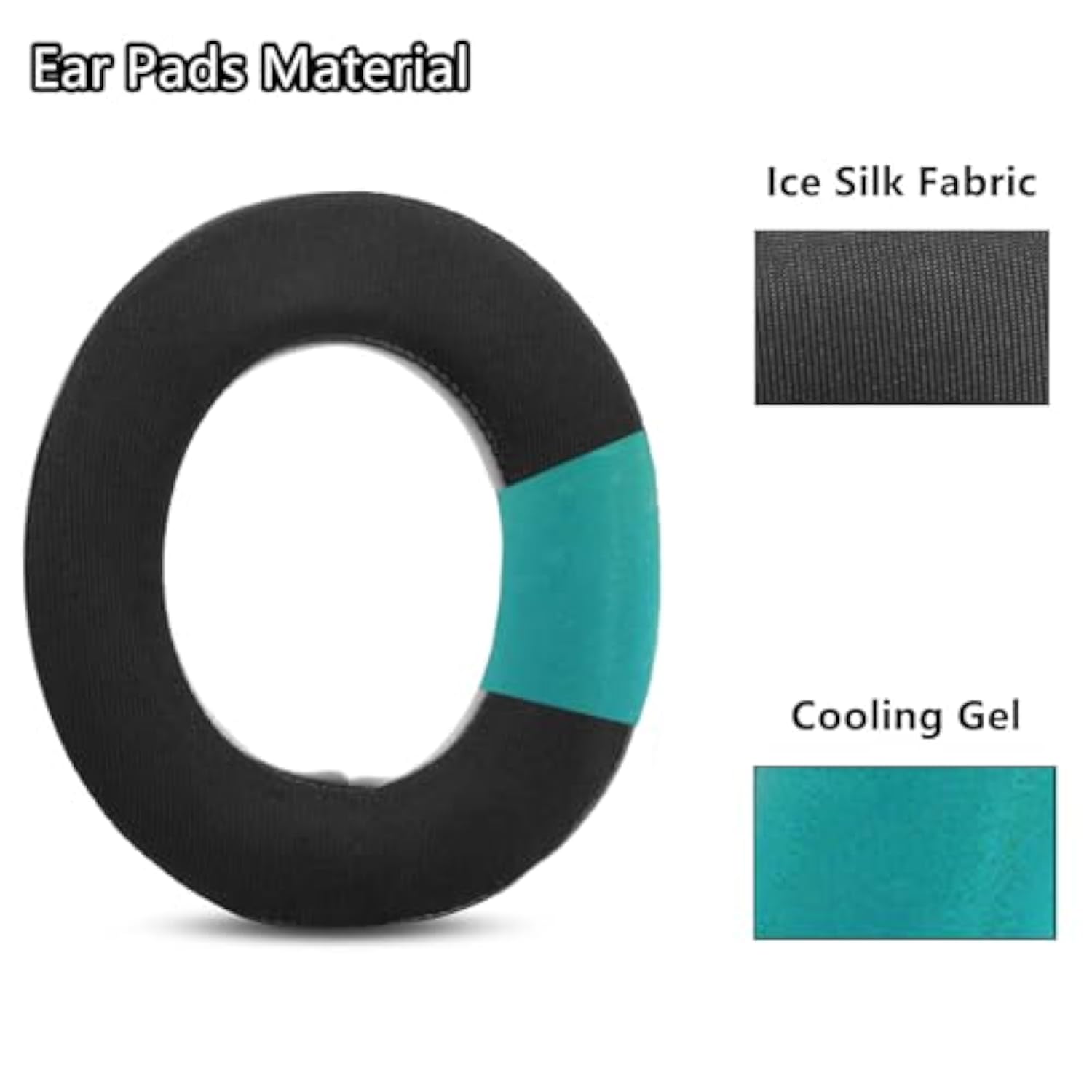 Upgrade Ear Pads Ear Cushions Replacement Compatible With Corsair Hs70 Pro Hs75 Xb Hs60 Pro Hs50 Pro Gaming Headphone Cooling-Gel Earpads