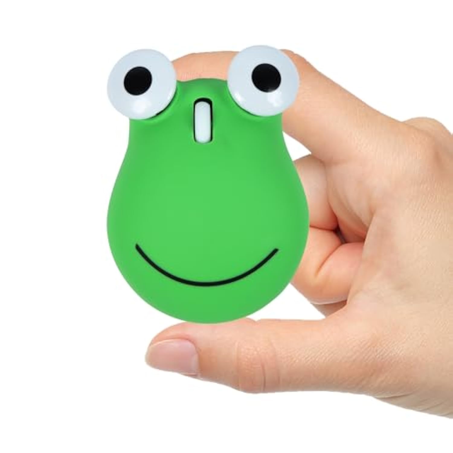 Wireless Mouse 2.4Ghz Lovely Cartoon Frog Shape Usb Mouse Portable Cordless Mouse With Usb Receiver, Kids Small Optical Mouse Computer Mouse For Laptop Computer
