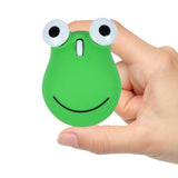 Wireless Mouse 2.4Ghz Lovely Cartoon Frog Shape Usb Mouse Portable Cordless Mouse With Usb Receiver, Kids Small Optical Mouse Computer Mouse For Laptop Computer