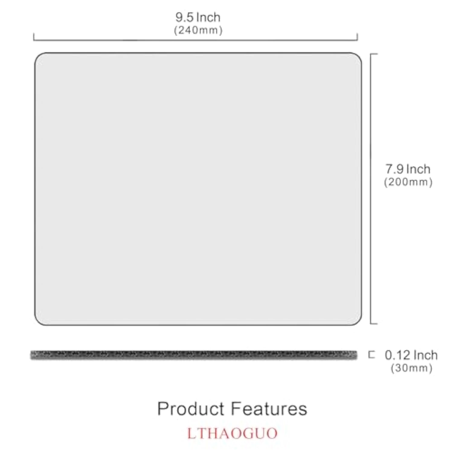 Garden Blooming Flowers Mouse Pad, Colourful Wildflowers Floral Mouse Mat With Waterproof Anti Slip Rubber Mousepad For Desktops, Computers, 9.5 X 7.9 Inch, Blcak