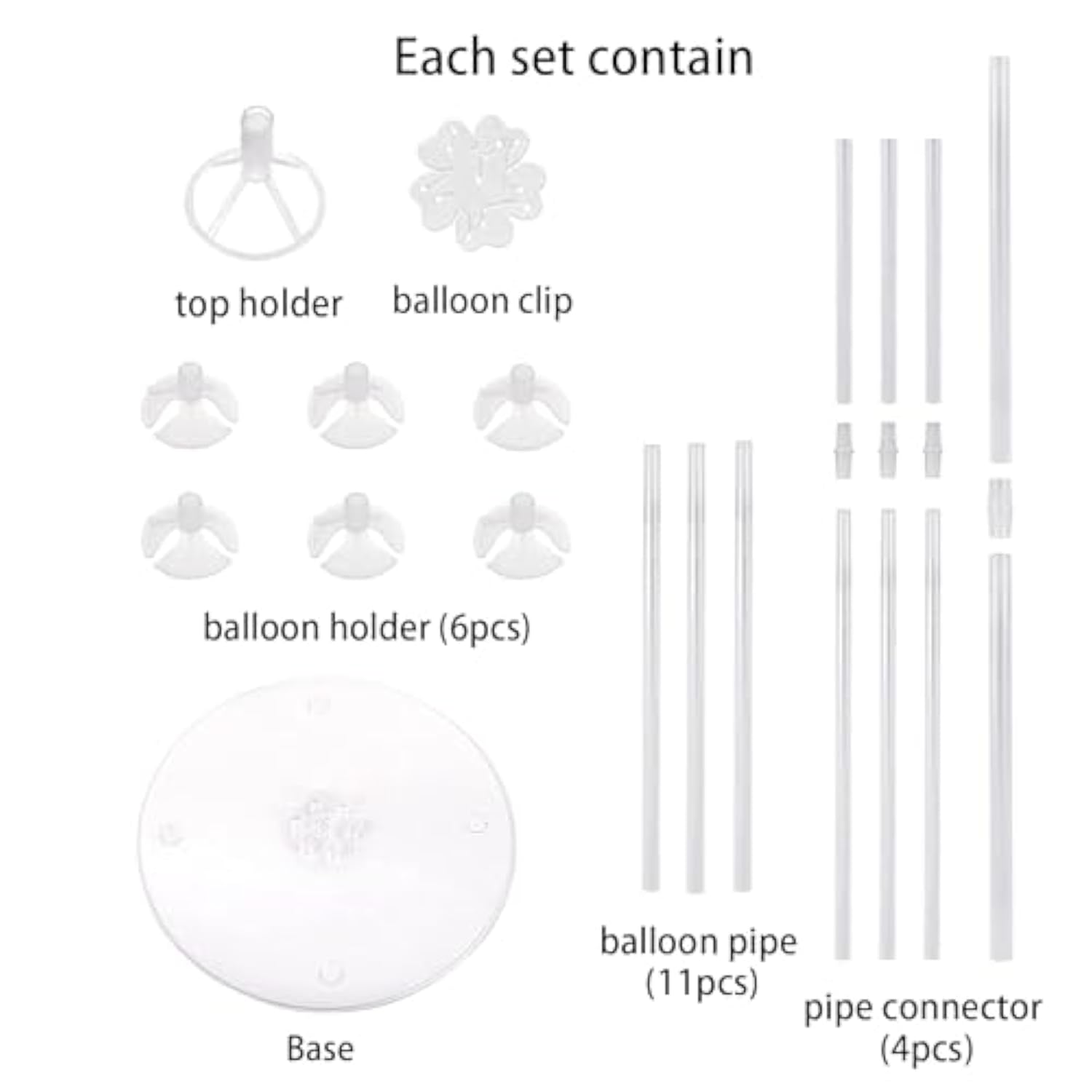 10 Sets Balloon Stand Kits, Balloon Sticks Holder With Base For Table Centerpiece Graduation Birthday Baby Shower Party Decorations