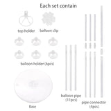 10 Sets Balloon Stand Kits, Balloon Sticks Holder With Base For Table Centerpiece Graduation Birthday Baby Shower Party Decorations