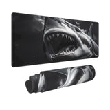 Scary Shark Mouse Pad, Large 31.5 X 11.8 In Rubber Base Keyboard Mouse Mat Desk Pad