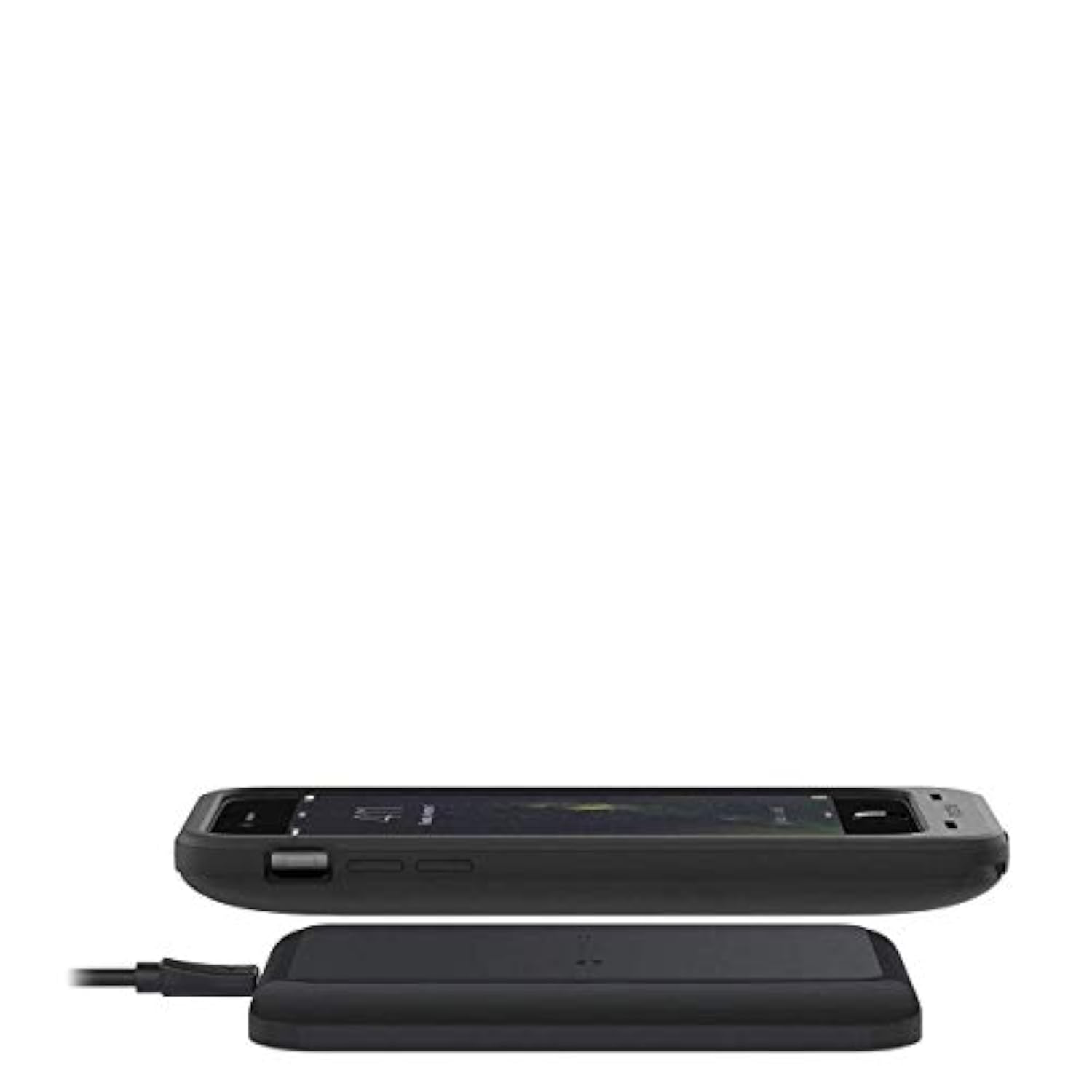 Mophie Charge Force Wireless Charge Pad - Qi Wireless Charging for Apple iPhone X, iPhone 8, iPhone 8 Plus, and Qi Enabled Smartphones and Juice Packs - Black