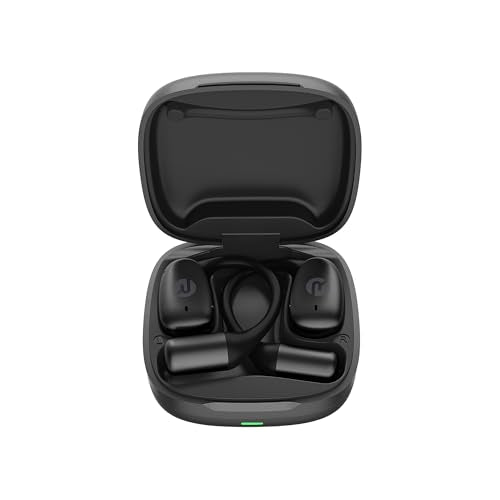Essential Open Ear Earbuds Open Ear Headphones, Earbuds Wireless Bluetooth, Sweat & Water-Resistant Earphones, Running Headphones With Ultra-Lightweight Design, 36 Hours Battery Life (Black)