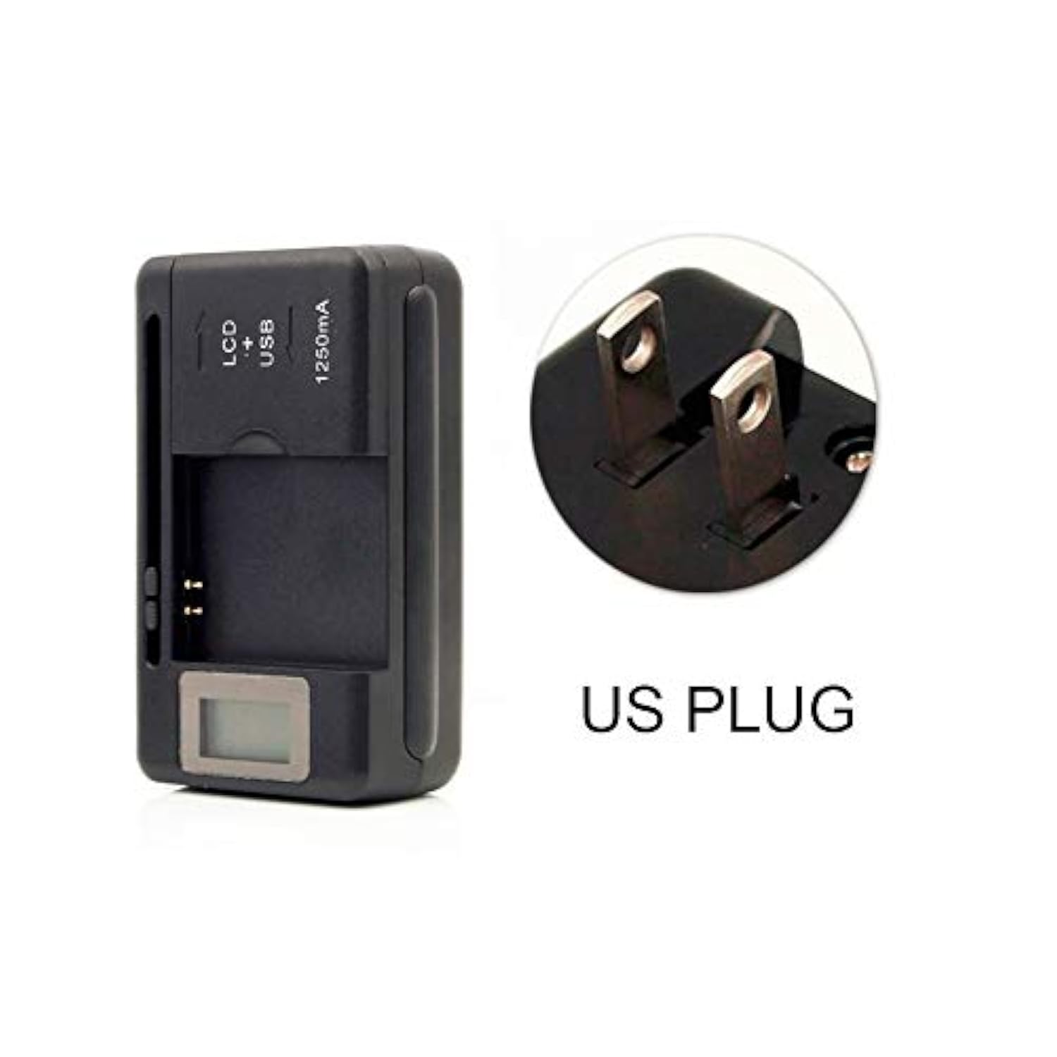 Universal Lcd Battery Charger, Travel Chargering For Samsung Galaxy S3 S4 S5 Note 2 3 4, Edge, Mega, Lg, Huawei, Htc, Zte, Etc