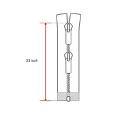 20 Inch Plastic Zipper Black 20” Heavy Duty Zippers Two Way Molded Pla