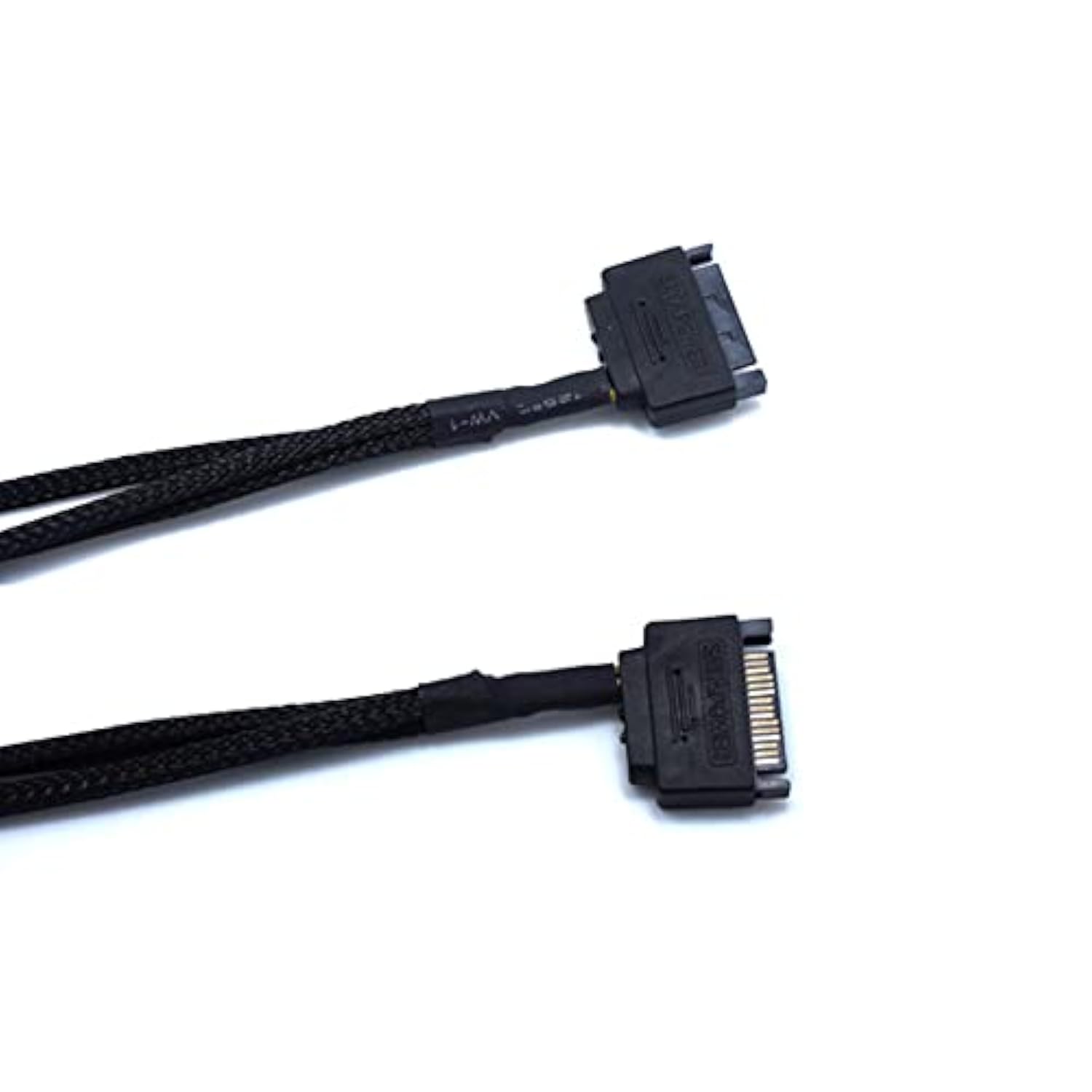 Sata To 3 Pin / 4 Pin Fan Adapter, 15 Pin Sata To 12V Pc Case Fan Splitter Ext