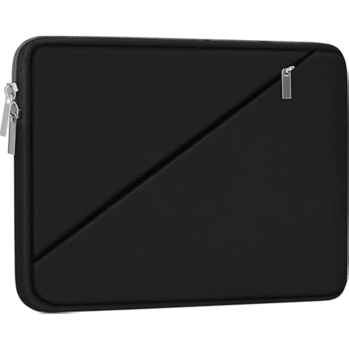 Laptop Sleeve Case 15.6 Inch, Traveling Carrying Computer Sleeve Bag With Zippered Pocket, Shockproof Protective Laptop Cover Compatible For Apple Notebook, Hp, Dell, Acer, Asus, Lenovo, Black