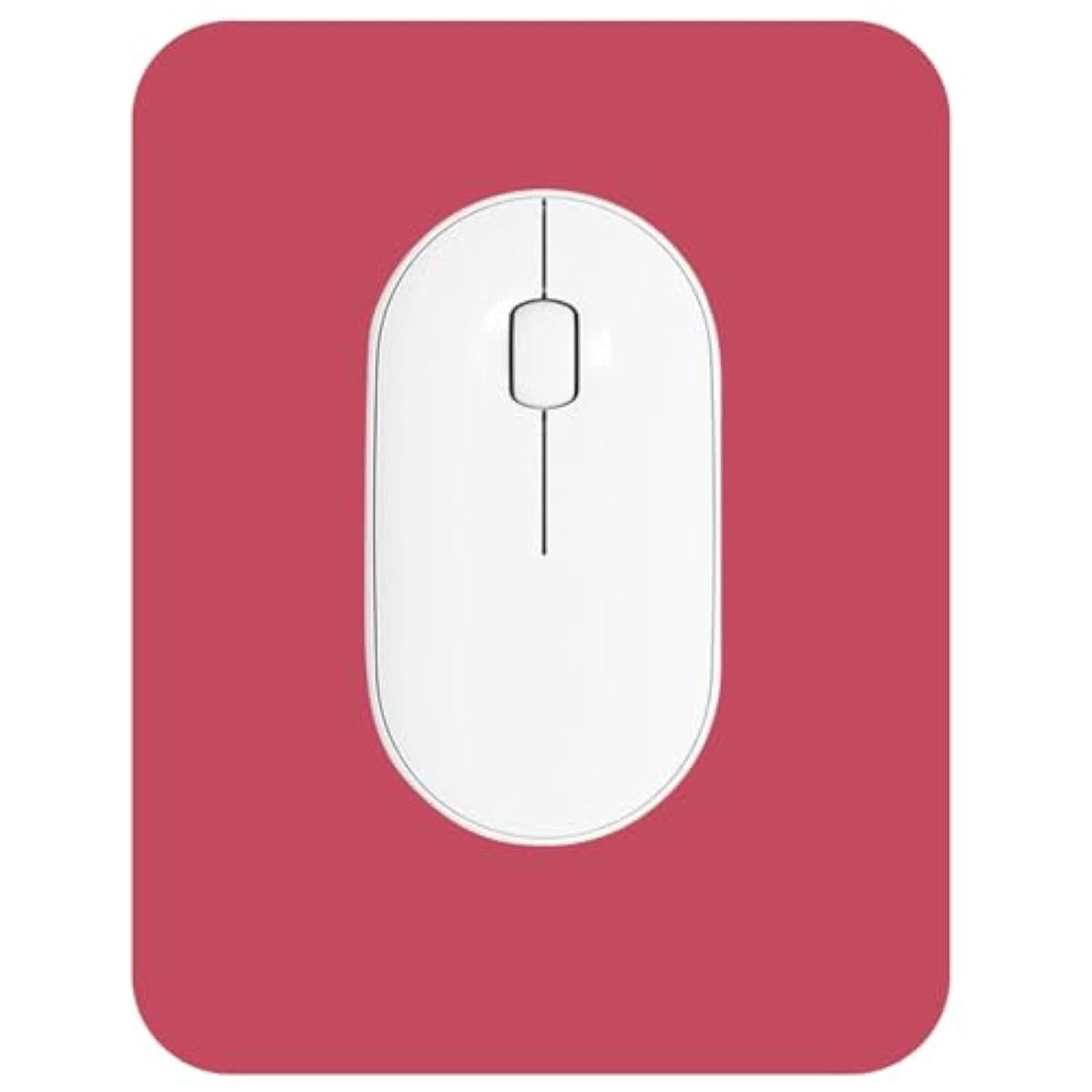 Small Mouse Pad 6 X 8 Inch, Horizontal And Vertical Flexible Use. Great For Traveling, Wireless Laptops, Keyboard Trays, Offices, Etc. (Red)