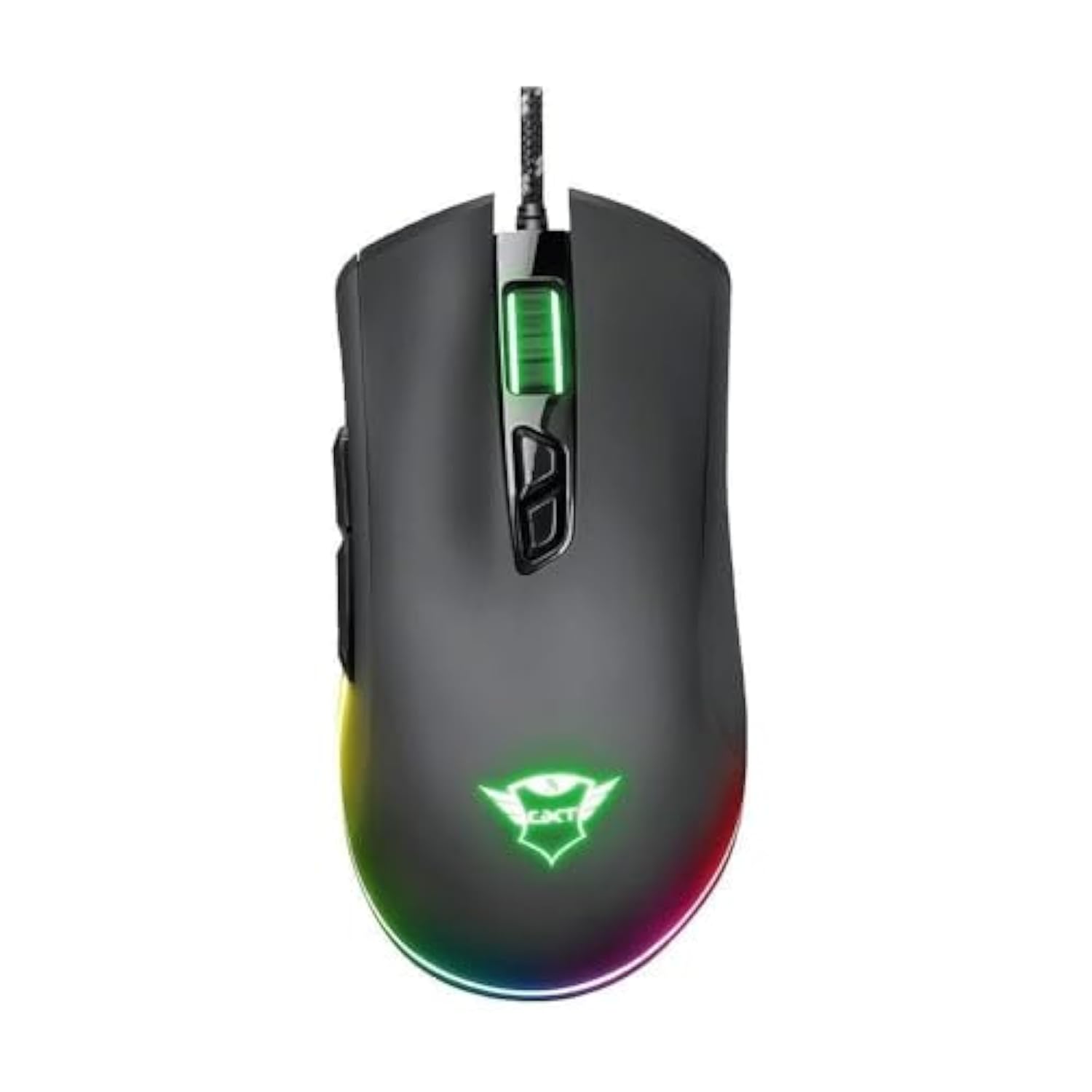 Mouse Gxt 900 Qudos, 100-15000 Dpi, 7 Programmable Buttons, Adjustable Rgb Led Lighting, On-Board Memory, Advanced Software, Usb Computer Mouse For Pc, Laptop, Mac - Black