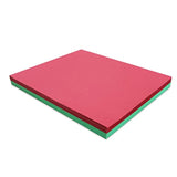 100Pcs Christmas Cardstock Thick Paper, 70 Lb A4 Red Green Holiday Cardstock Paper, Medium Thick Printable Card Stock For Xmas New Year Card Making, Arts&Crafts, Invitations, Greeting Cards