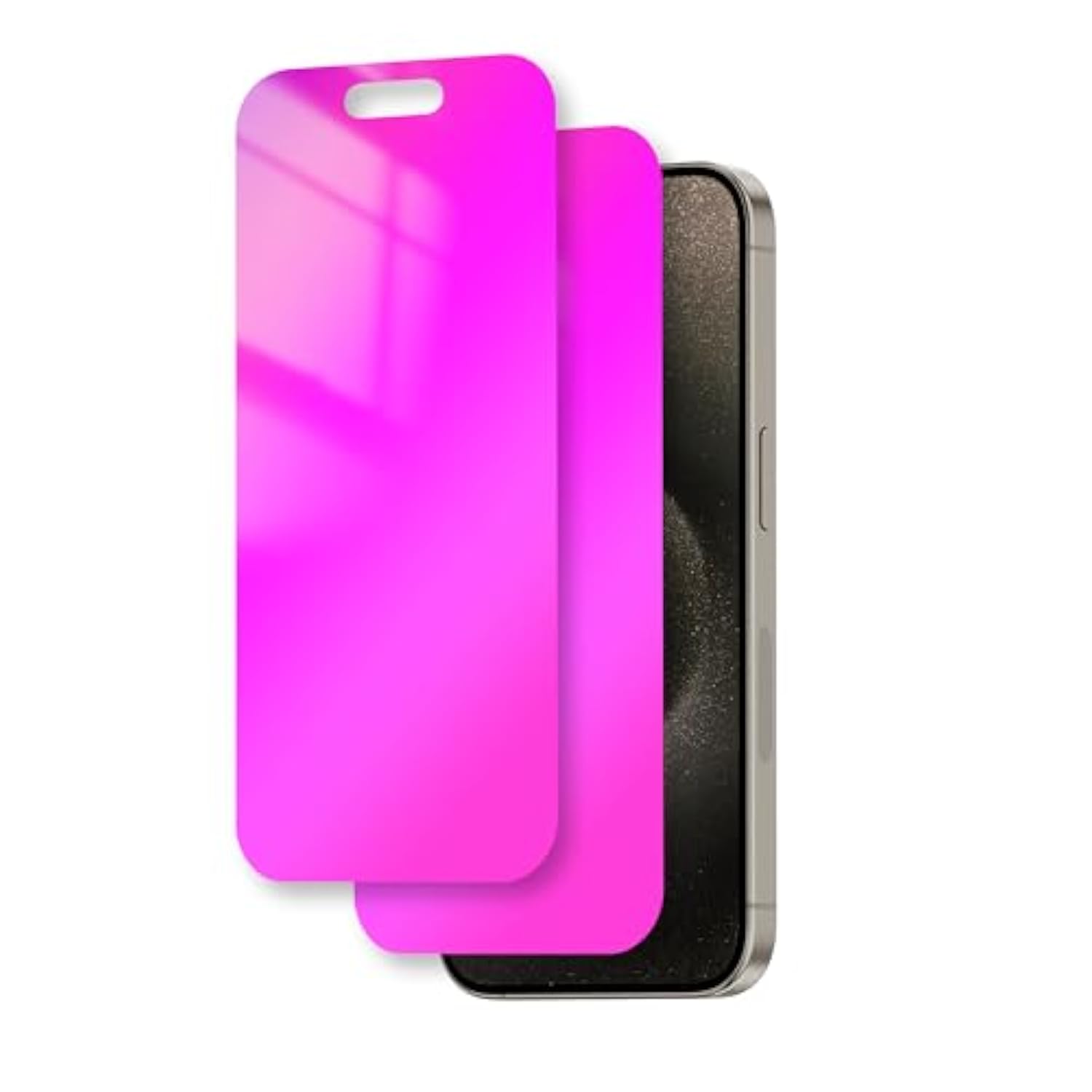 For Iphone 15 Pro Max Privacy Screen Protector 6.7 Inch Gradient Colorful 15 Promax Tempered Glass 28° Anti-Spy Private Anti Blue Light Full Coverage Anti-Scratch Hd Easy Installation Frame 2