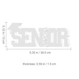 Large Senior 2026 Sign Graduation Decorations Class Of 2026 Photo Booth Props For Photoshoot, Graduation Table Centerpieces For Senior Night Decor Letter Sign Grad Party Supplies - White