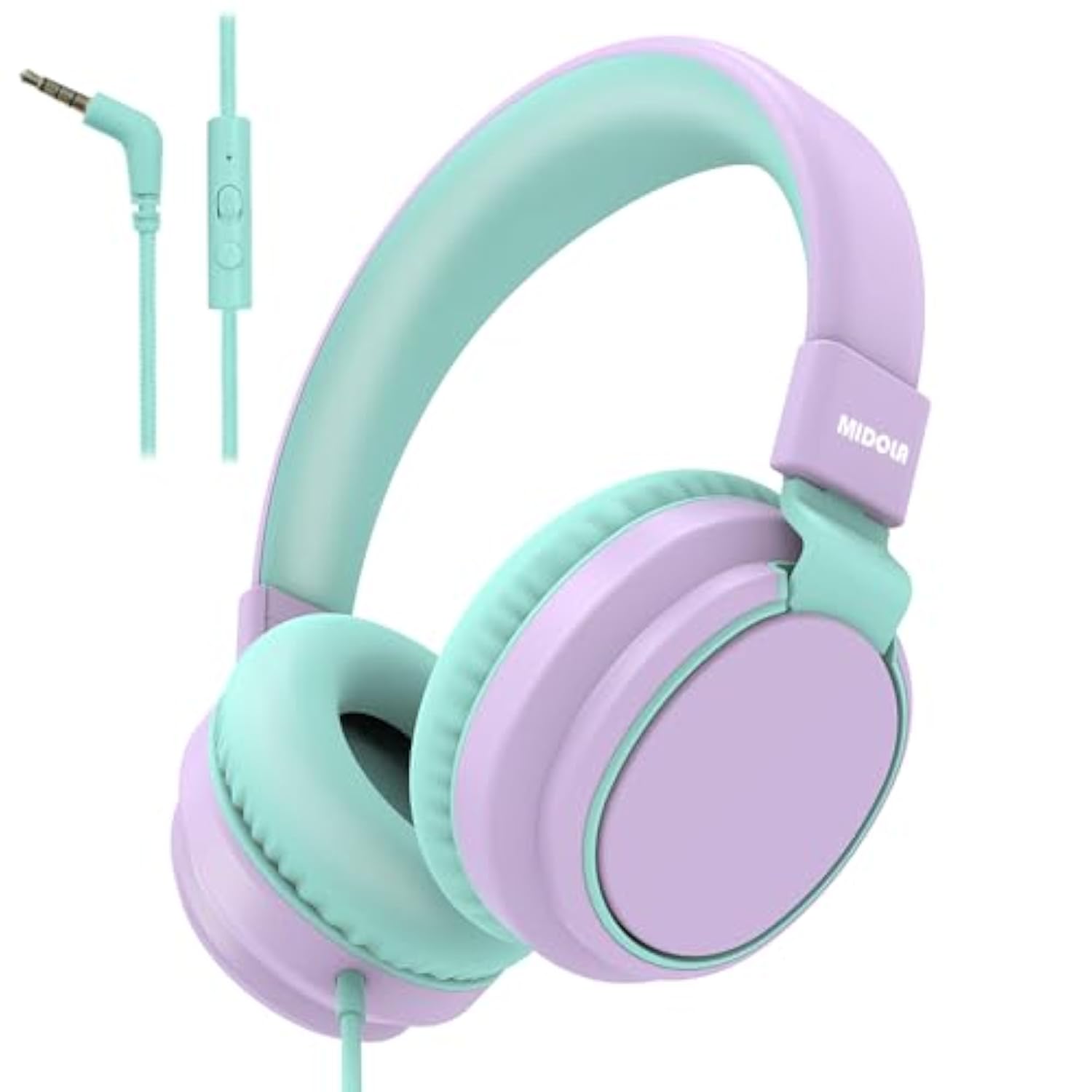 Headphone Kids Wired Volume Limited 85/110Db Over Ear Foldable With Shareport