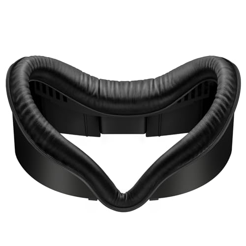 Facial Interface & Face Cover Pad for Meta Quest 3 - VR Accessories Compatible with Meta/Oculus Quest 3, One-Piece Anti-Light Leakage Soft Leather PU