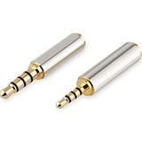 3.5Mm Male To 2.5Mm Female/2.5Mm Male To 3.5Mm Female Stereo Audio Adapter Headset Converter Connector For Smartphones, Headphone, Mic, Tablets (2 Pack)