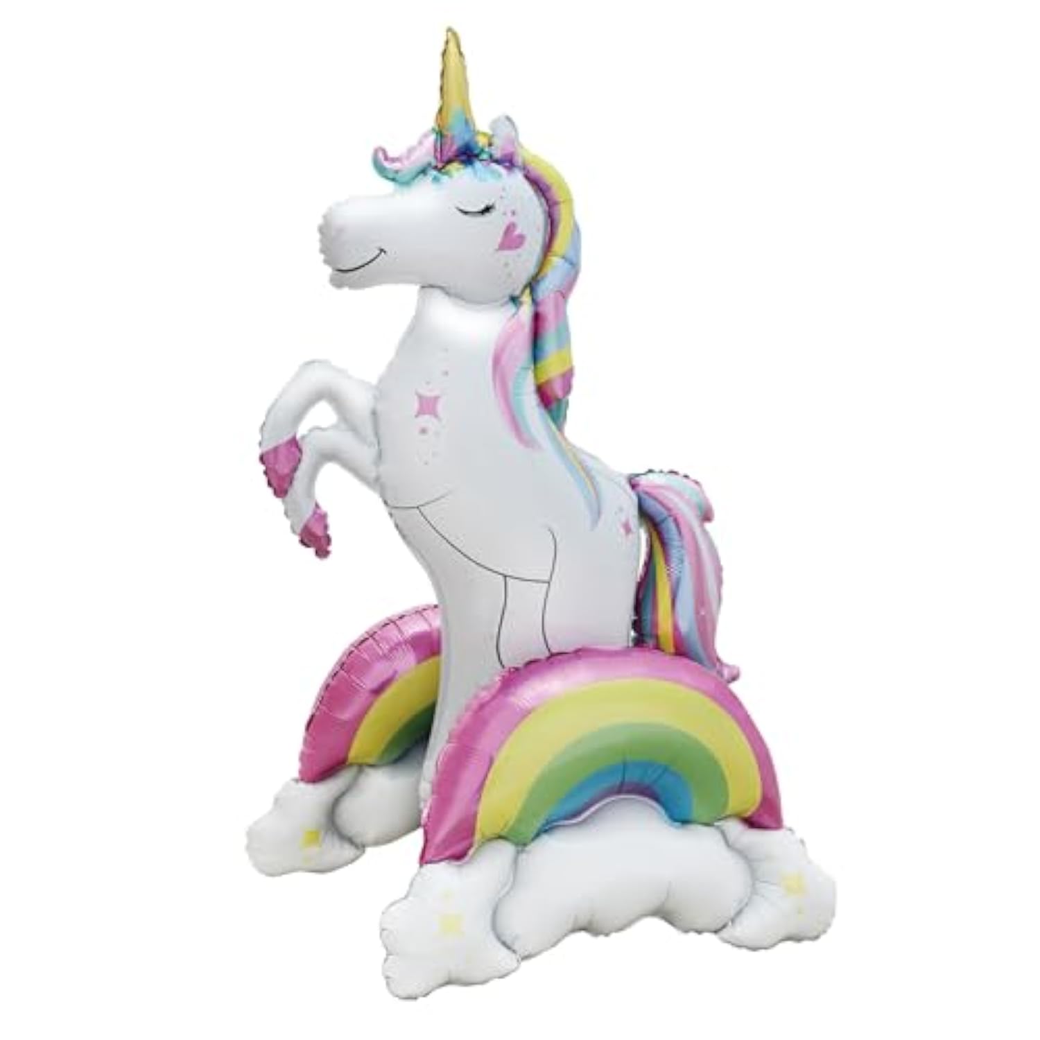 Giant 3D Unicorn Foil Balloon - Rainbow Cloud Party Decor (37 Inch)