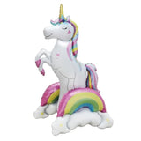 Giant 3D Unicorn Foil Balloon - Rainbow Cloud Party Decor (37 Inch)