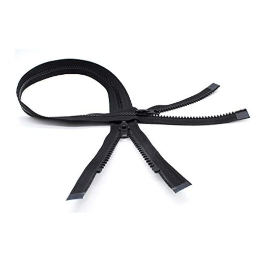 Vislon 2-Way Separating Zipper, 26", Black