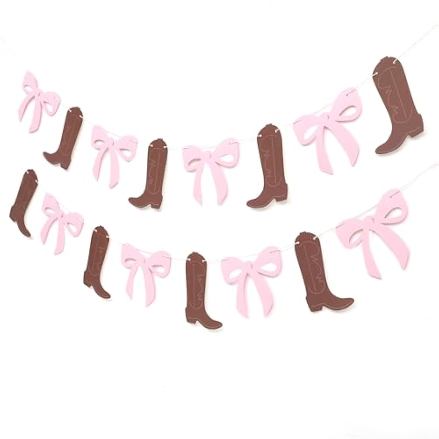 Boot Or Bows Gender Reveal Banner - Boots Or Bows Party Decorations,Cowgirl Boots 1St Birthday,Cowgirl Gender Reveal Decorations,Cake Smash Backdrop Banner