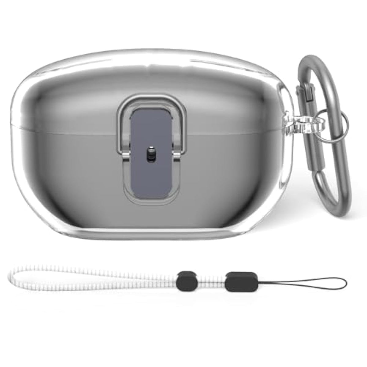 Secure Lock Clear Case For Sony Wf-1000Xm5(2023), Tpu Super Protective Hard Shell Shockproof For Sony Wf-1000Xm5 Case Cover For Sony Xm5 With Lanyard & Keychain (Clear)