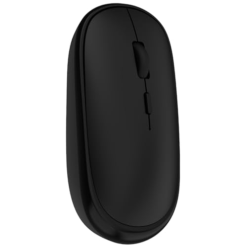 Small Wireless Mouse, Slim Mini Mouse, Portable Computer Mice With Usb Receiver, Quiet Click, 2400 Dpi, 2.4Ghz Cordless Silent Mice For Laptop Pc - Black