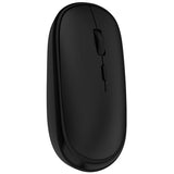 Small Wireless Mouse, Slim Mini Mouse, Portable Computer Mice With Usb Receiver, Quiet Click, 2400 Dpi, 2.4Ghz Cordless Silent Mice For Laptop Pc - Black