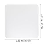 Gaming Mouse Pad Transparent Glass Mousepad Non-Slip Clear Desk Mat Pad With Round Edge Desk Protector For Laptop Computer Office, 9.84 X 9.84 Inch