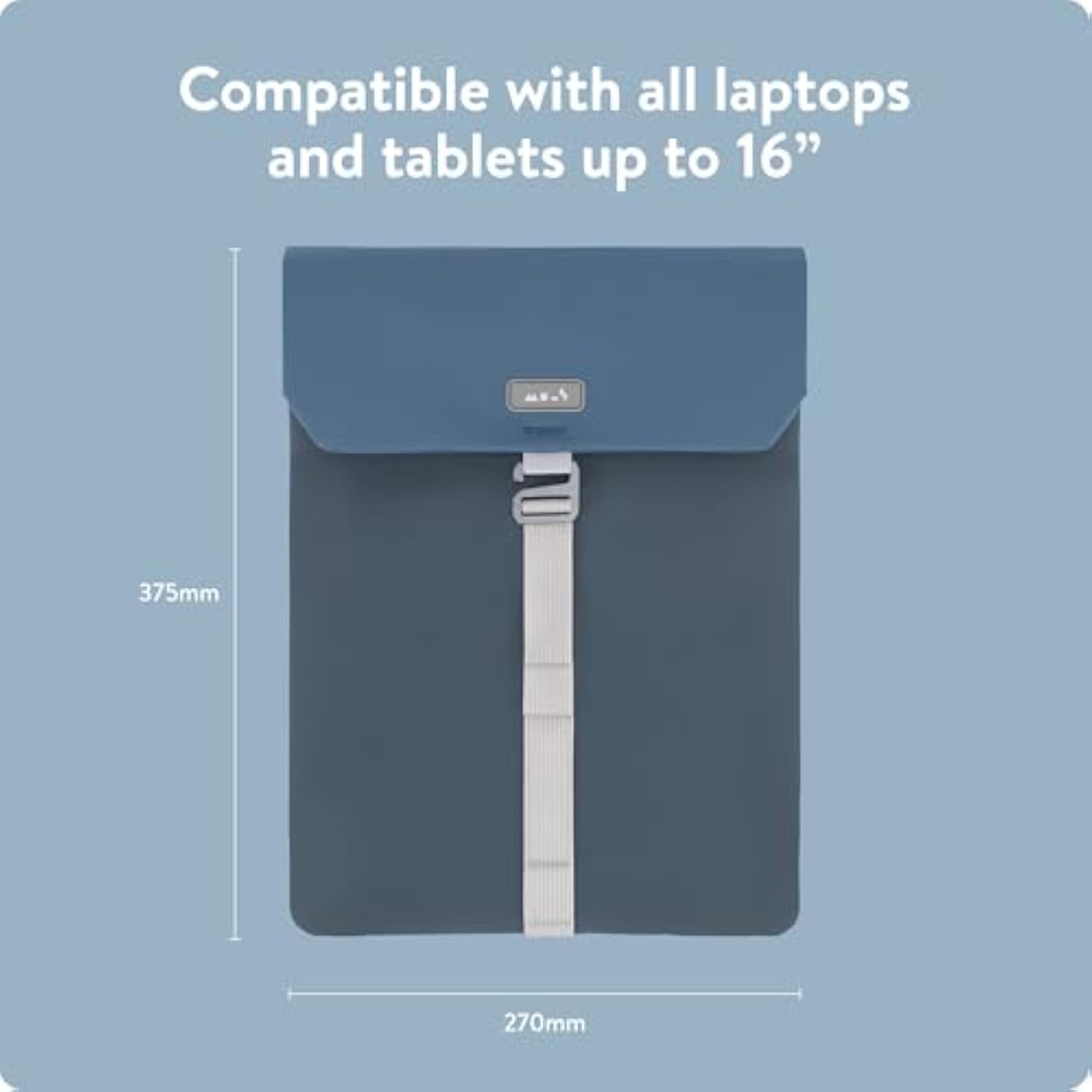 – Laptop Bag 16 Inch Case - Universal Laptop Sleeve – Water Resistant Durable Cover - Marine