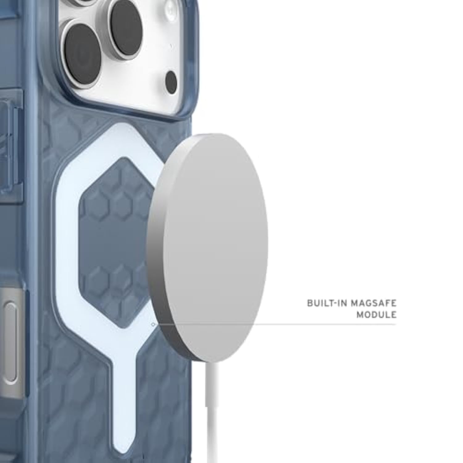 Uag Designed For Iphone 17 Pro Case Essential Armor - Compatible With Magsafe Translucent Military Grade Protective Cover, Cloud Blue