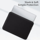 Rainyear 15.6 Inch Laptop Sleeve Protective Case Soft Lining Zipper Cover Padded Carrying Bag Compatible With 15.6" Notebook Computer Ultrabook Chromebook (Black, Upgraded Version)