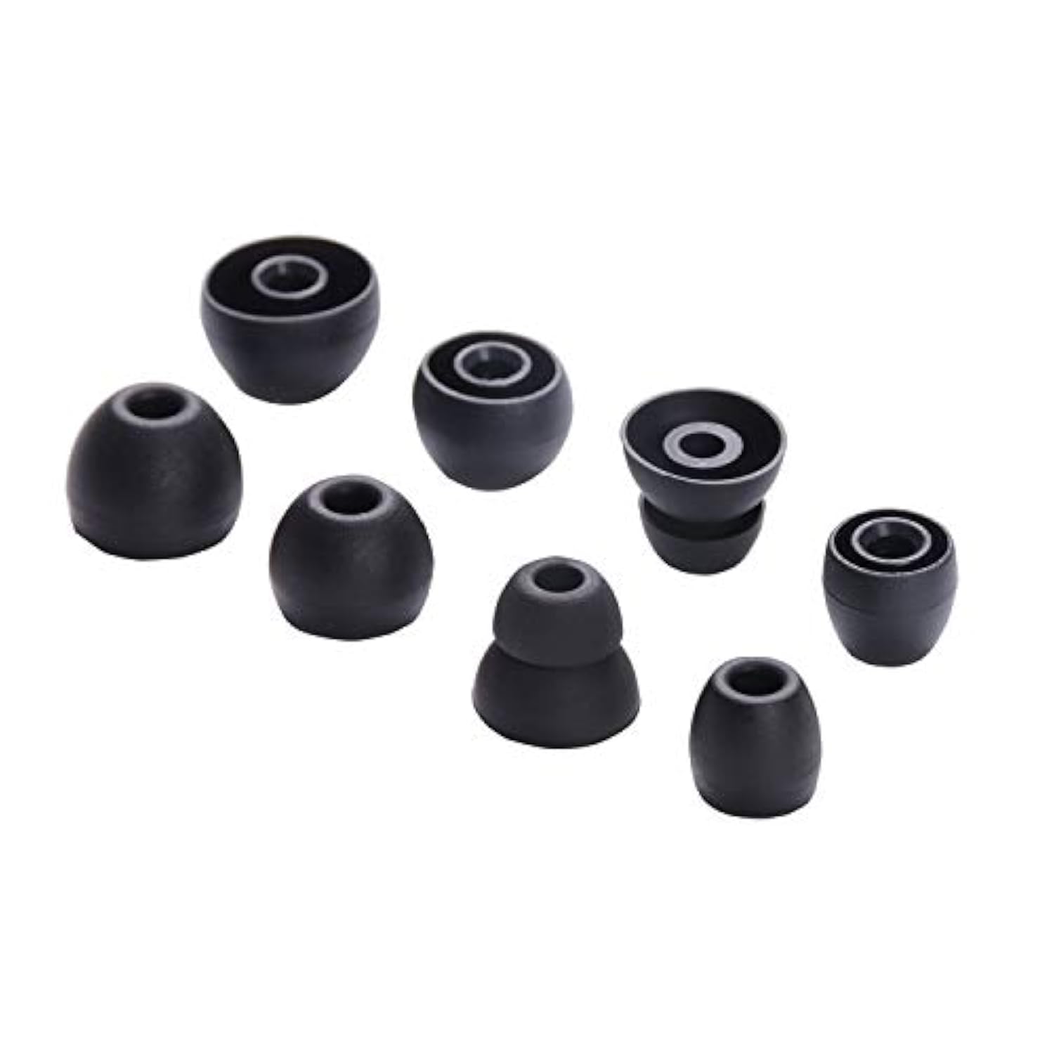 4-Pair Black Silicone Eartips Replacement for Powerbeats Pro Wireless Earbuds