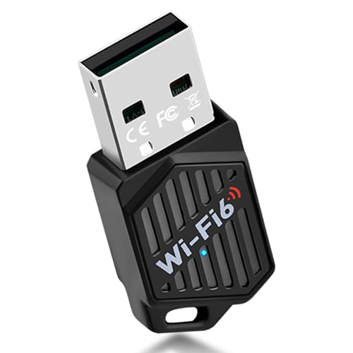 2-In-1 Usb Wifi 6 Adapter With Bluetooth 5.4 Dual Band 2.4/5Ghz, 900Mbps Wireless Network Adapter For Desktop/Laptop, 802.11Ax, Driver Free, Wpa3, Mini Wifi Dongle For Windows 11/10