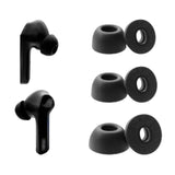 Replacement Memory Foam Ear Tips For Asus Rog Cetra True Wireless Earbuds, Comfort Fit (3 Pairs, S/M/L, Black)