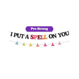 Halloween Party Banner Felt I Put A Spell On You Decor Favors for Kids