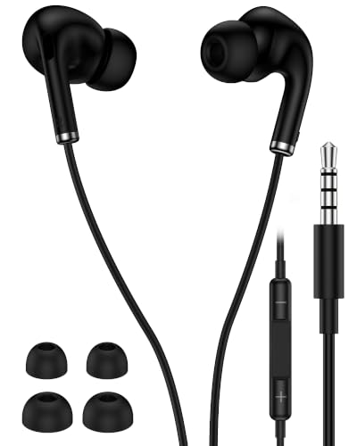 USB C Wired Headphones for  Galaxy S26 S25 A17, Wired Earbuds USBC with Microphone Ear Buds for iPhone 17 16 Pro Max Air, in-Ear Earphones