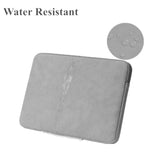 13" Laptop Case Sleeve For Samsung Galaxy Book/Chromebook 13.3", Surface Pro 12/11/10/9/X/8, Lenovo/Dell Shockproof Water-Resistant Leather Carry Case For 12-13.3" Notebook Computers(Light Gray)