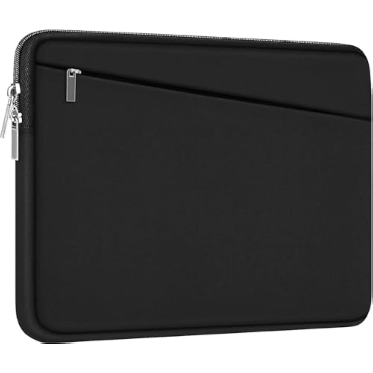 15.6 Inch Laptop Sleeve, Durable Computer Carrying Bag Protective Case Briefcase Handbag With Front Pocket, Slim Cover For 15-16 Inch Hp, Dell, Lenovo, Asus, Notebook, Black