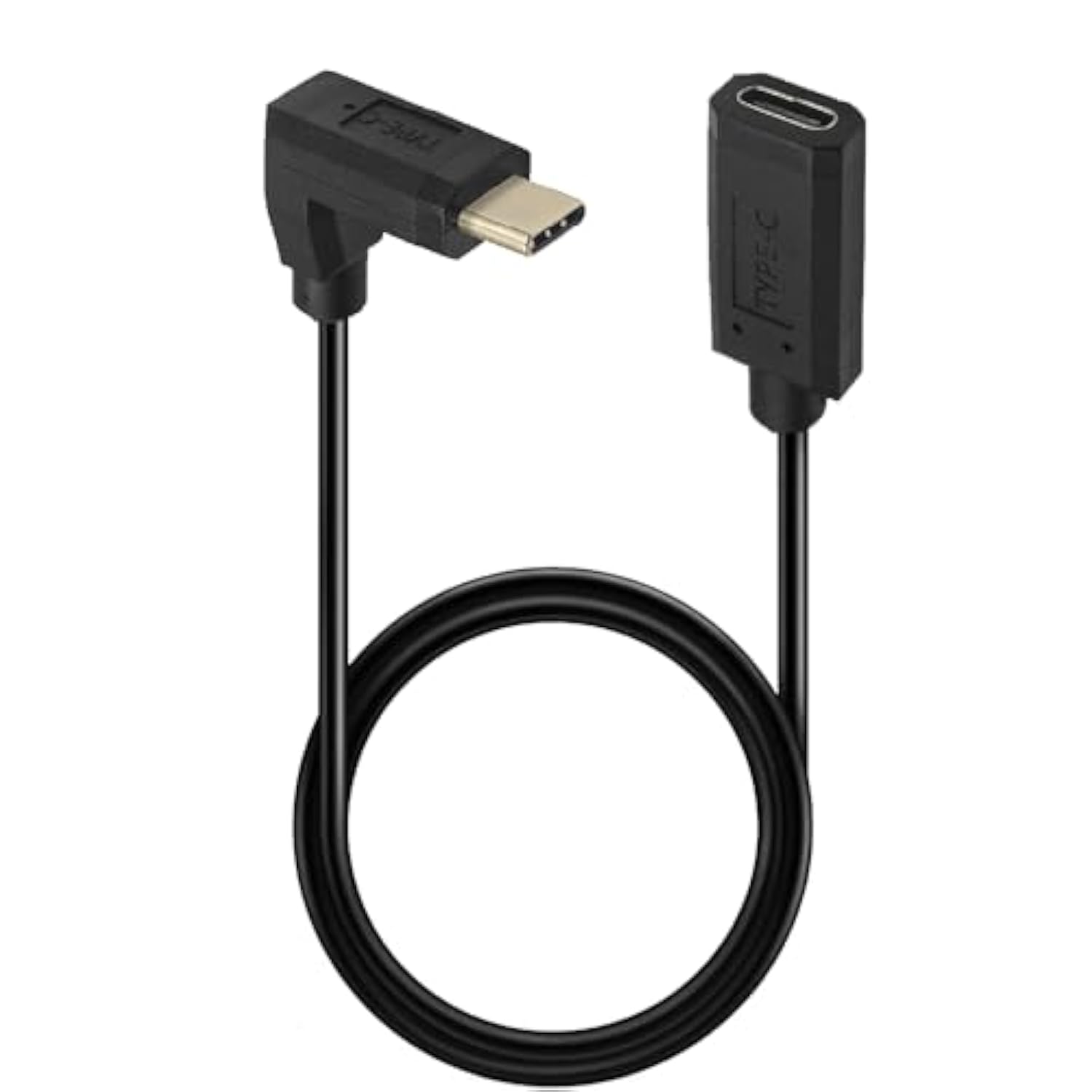 3.3Ft Usb C To Usb C Extension Cable, 90 Degree Angle Up& Down Usb Type C Male