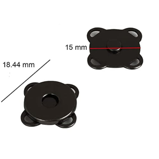 10 Sets Sew In Magnetic Bag Clasps Button Snaps Clasps Magnet Button F