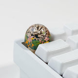 Artisan Keycaps Skull Resin Escape Custom 1U Sa Prolfile Handmade For Mx Switch Mechanical Keyboards Key Cap (Tricerato_Fossil_Keycap)