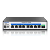 8 Ports Ethernet Switch, 8X2.5G Rj45 Ports And 1X10G Sfp Port, 60Gbps Switching Capacity, Ideal For 2.5Gb Nas, 4K Video, Gaming Pc, 2.5Gb Server, 2.5Gb Wifi Ap,2.5Gb Pcie Adapter 2.5Gb Gigabit