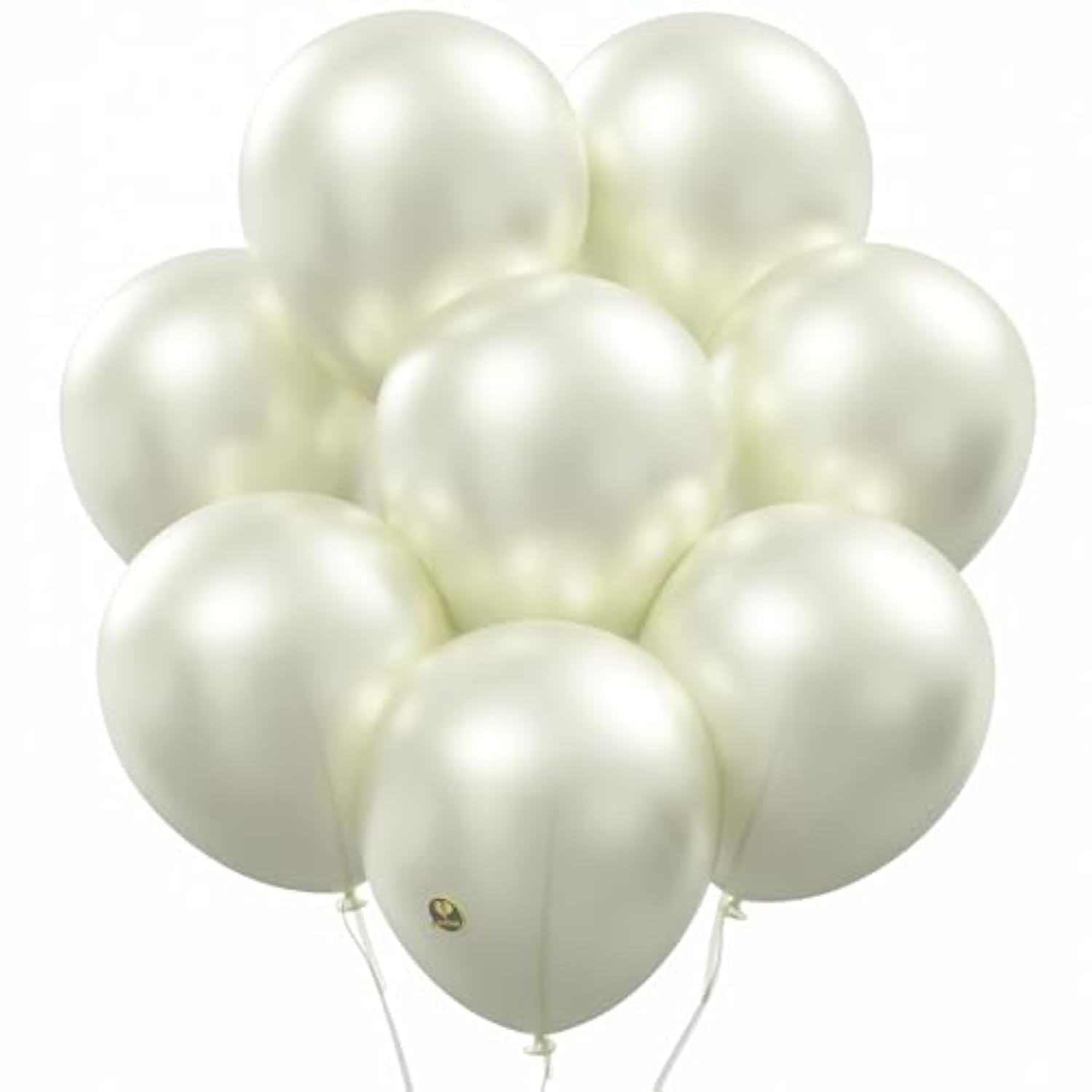 50 Pack 5 Inch Pearl White Mini Latex Balloons Biodegradable Wedding Party Decor