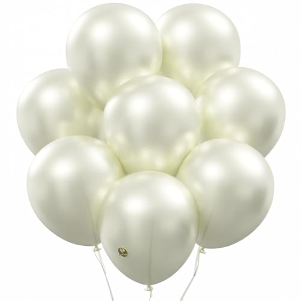 50 Pack 5 Inch Pearl White Mini Latex Balloons Biodegradable Wedding Party Decor