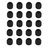 20 Pcs Silicone Replacement Ear Buds Tips Black (Small)