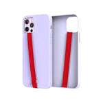 Reusable Silicone Phone Grip Strap (3 Pack) - Wireless Charging Compatible, Detachable Loop Holder For Iphone & Android Cases - Black+Blue+Red