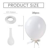 White Balloons Birthday Decorations 30 Pack 18 Inch Round Wedding Ballons For White Themed Wedding Graduation Birthday Party Backdrop 4Th Of July Decorations Independence Day